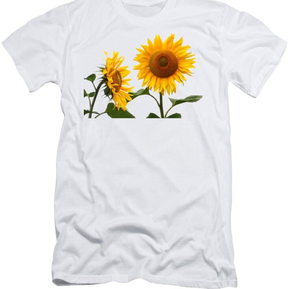 Whispering Secrets Sunflowers On White T-Shirt